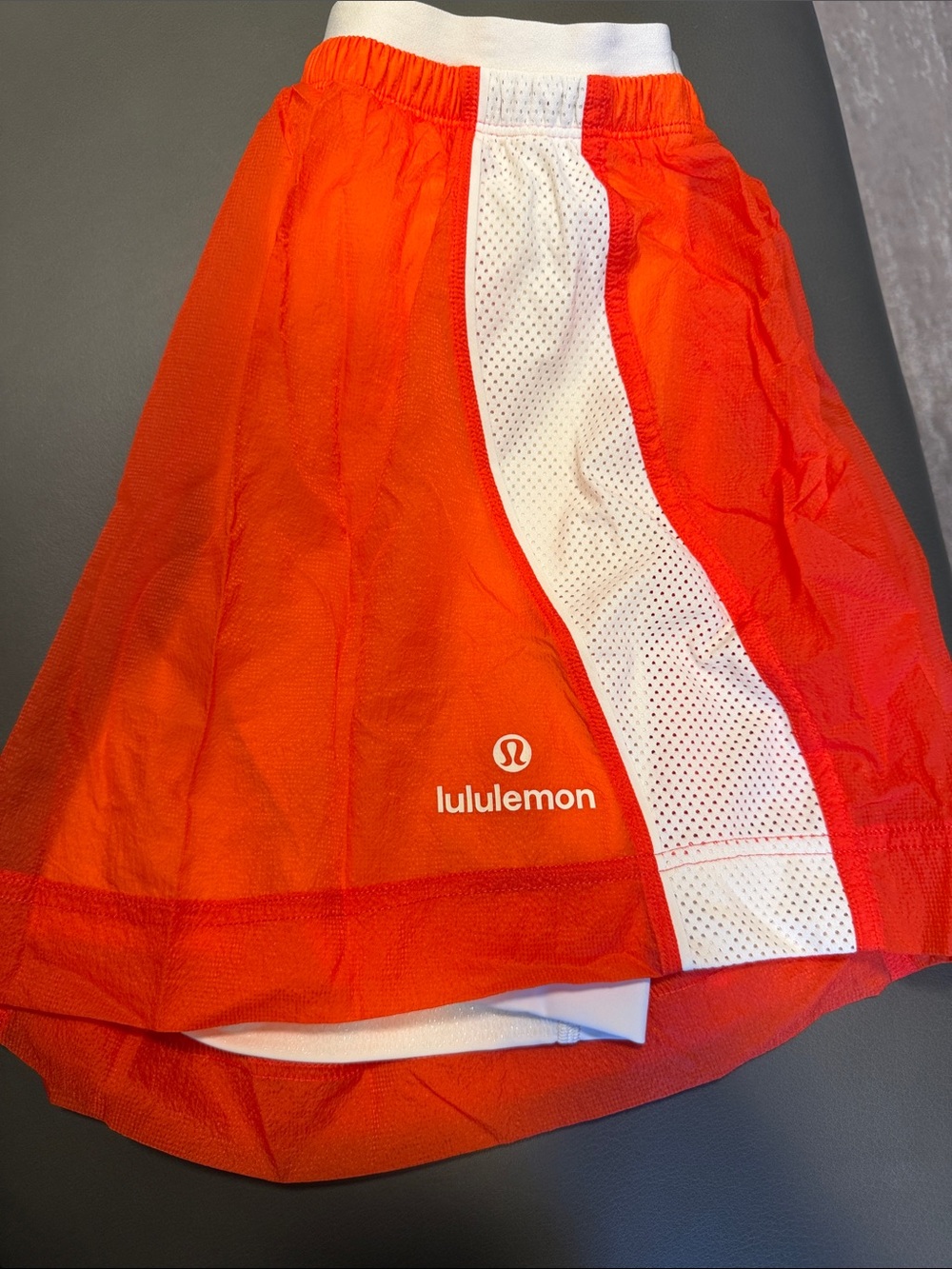 Lululemon Women's red Mesh Athletic Shorts - Picture 2 of 6